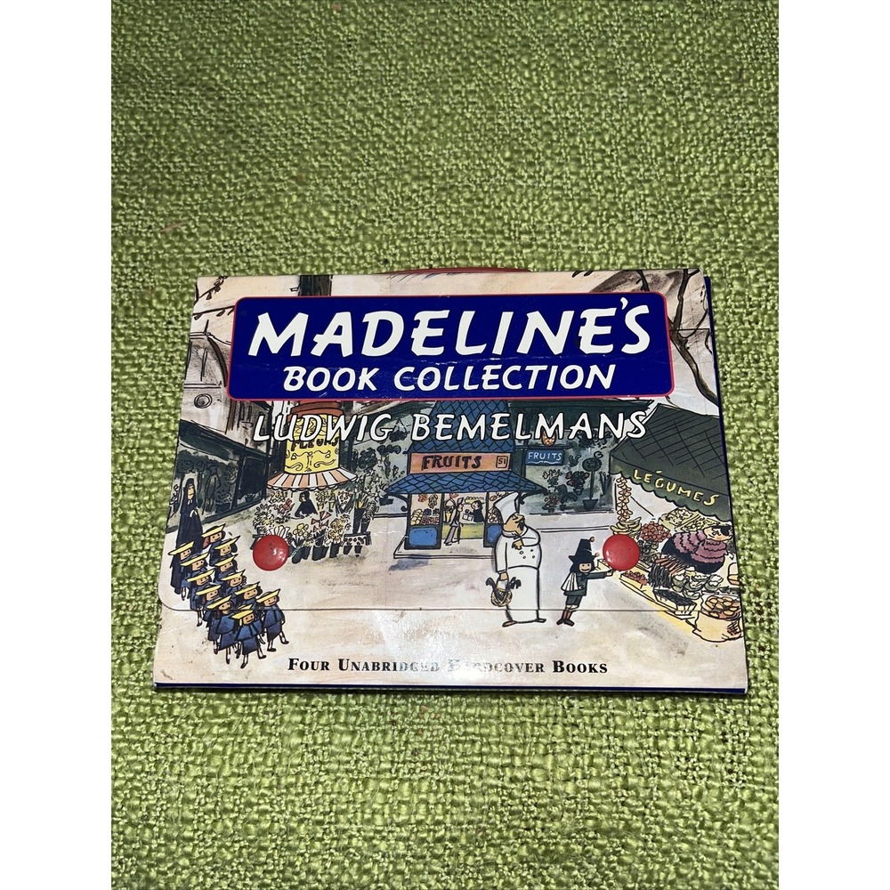Madeline's 4 Book Boxed Collection , Carry Handle , Vintage, Childrens